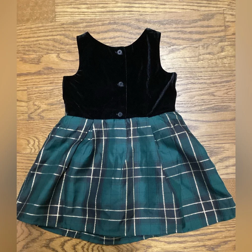 Children’s Place plaid/velvet dress. Toddler size 2